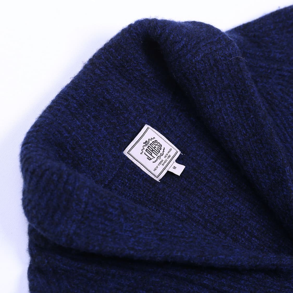 (55) 제이프레스 네이비 울 캐시미어 숄카라 가디건 상품이미지4