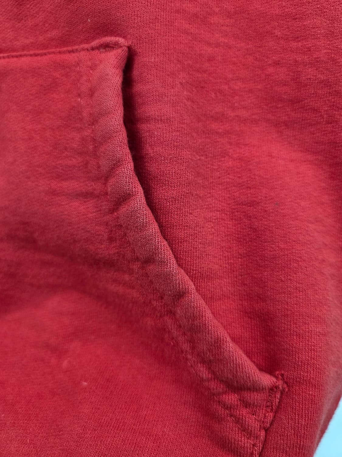 M 2015fw 슈프림 클레식 로고 투톤 뉴욕 레드 후드티 상품이미지7