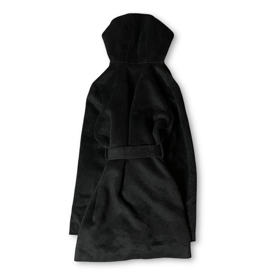 SUREVE 블랙 벨트 숄 코트 상품이미지2