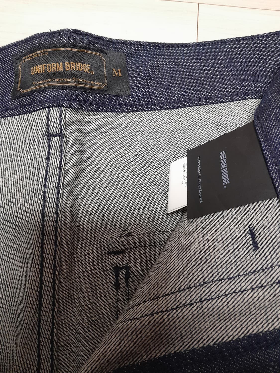 💥(새상품) 유니폼브릿지 데님 퍼티그 팬츠 (M)
 상품이미지5