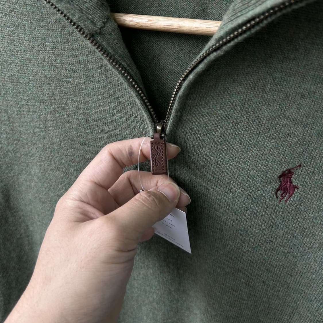 15216 - 폴로 랄프로렌 카키 반집업 니트 상품이미지4