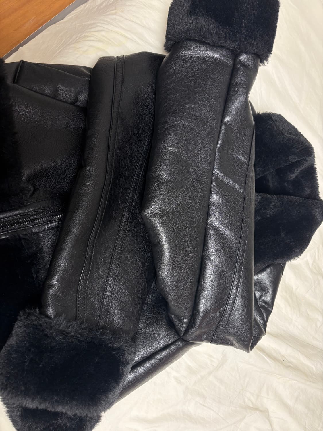 보헴서 22fw 하이넥 무스탕 상품이미지3