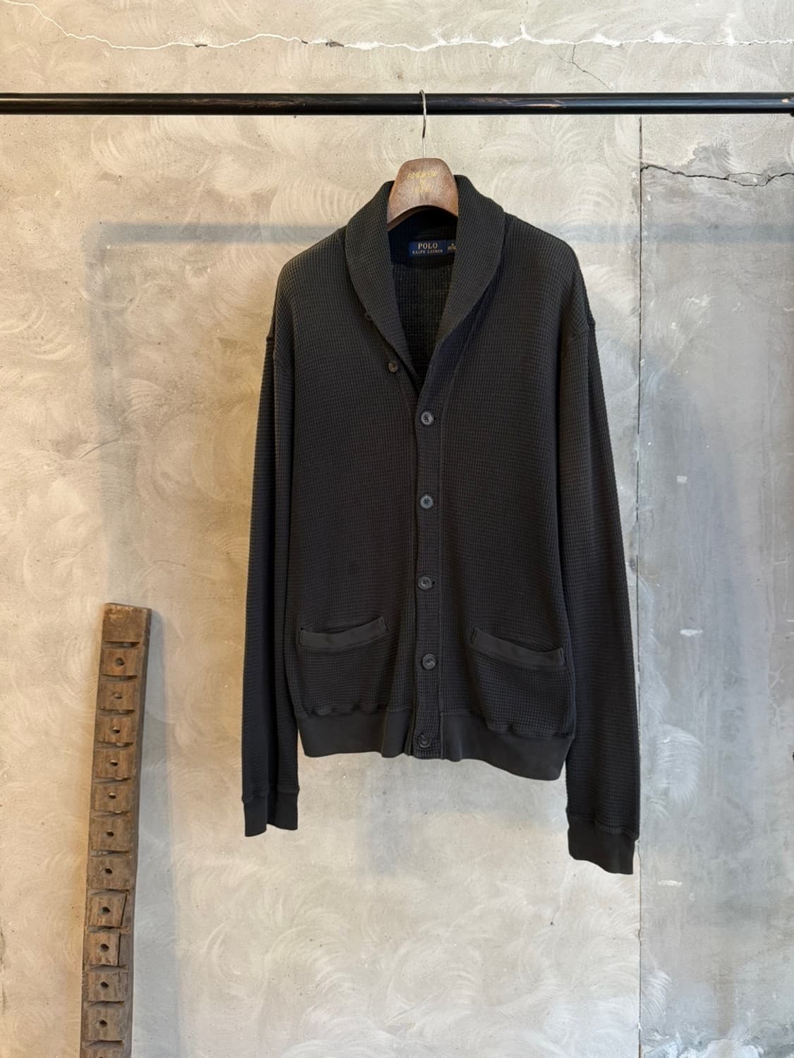 폴로 랄프로렌 와플 패브릭 숄칼라 가디건 100 상품이미지10