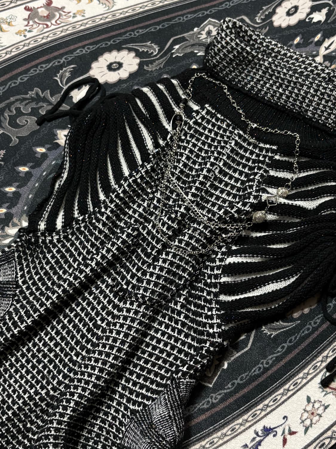 레테 빈티지 옷장털기 하이넥 민소매 니트 상품이미지1