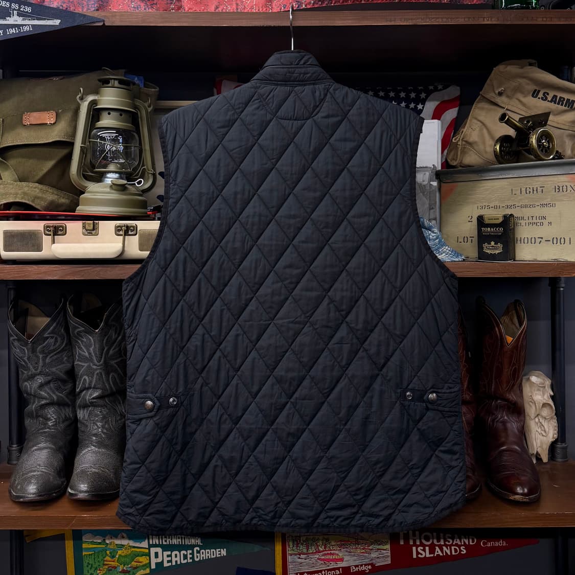 XL 폴로 랄프로렌 다이아몬드 퀼팅 퀄팅 베스트 클래식 프레피 N248 상품이미지2