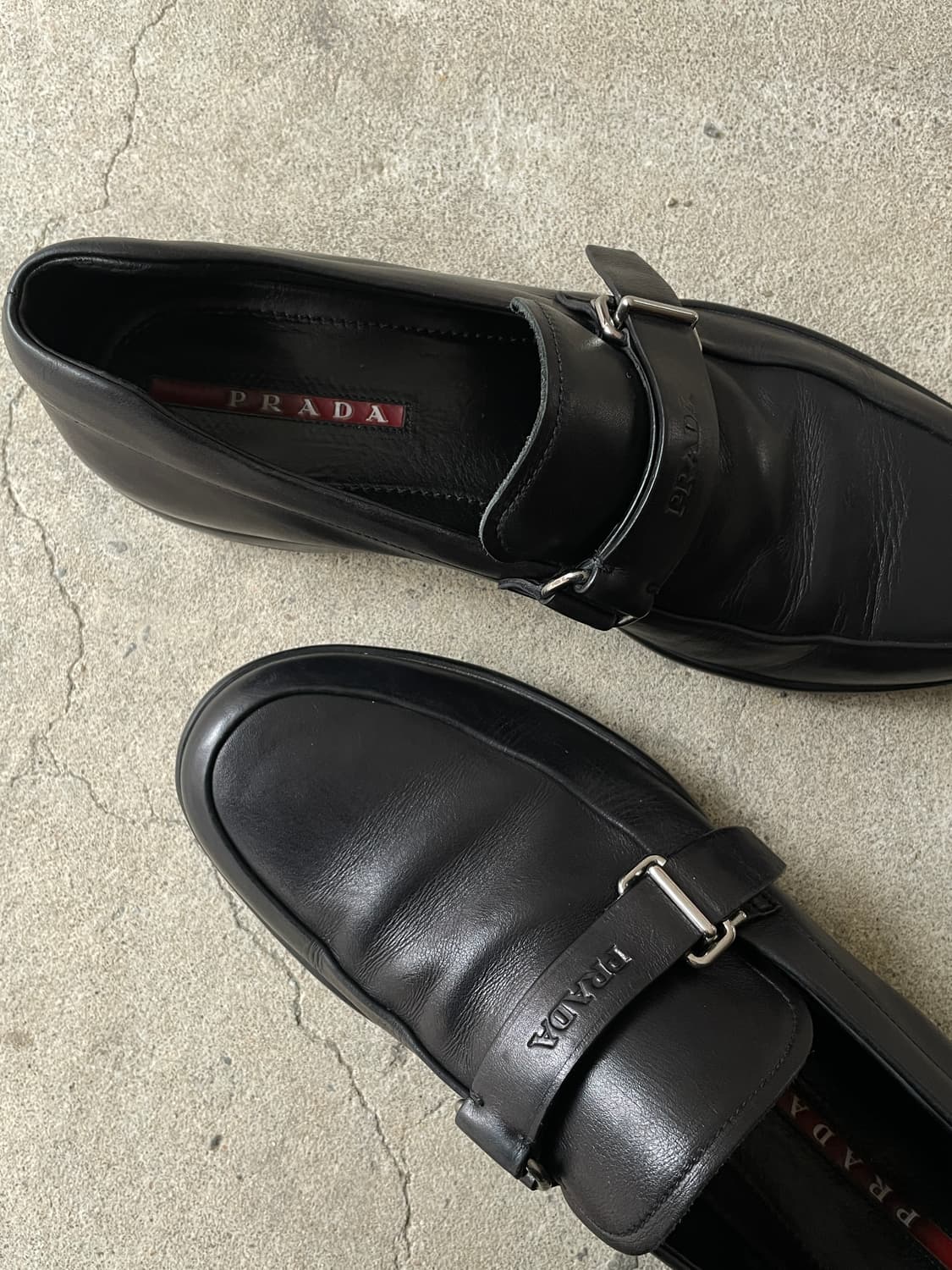 00s Prada Sports Buckle Loafers 상품이미지7