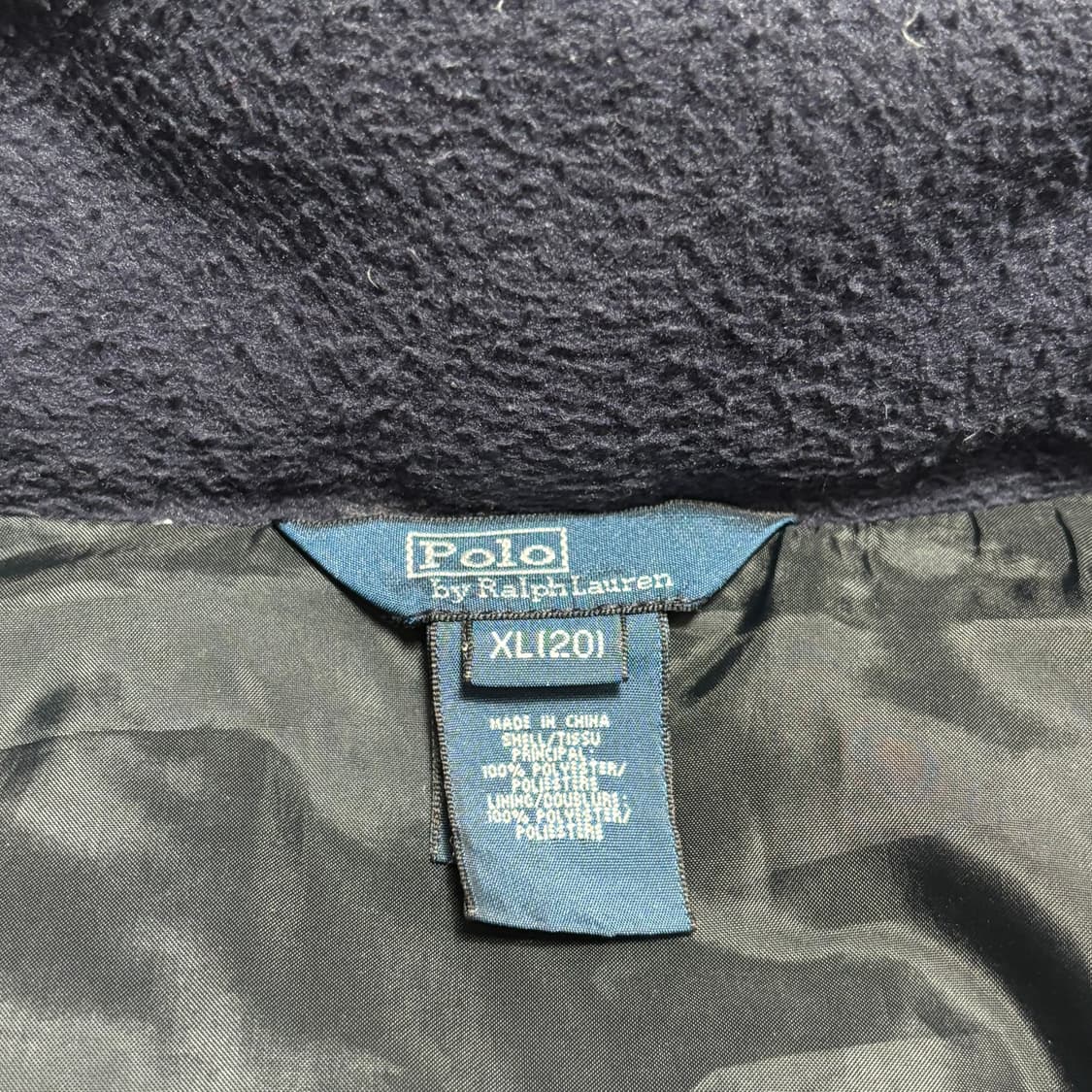 XL 폴로랄프로렌 레드 포니 네이비 덕 다운 후드 패딩 상품이미지4