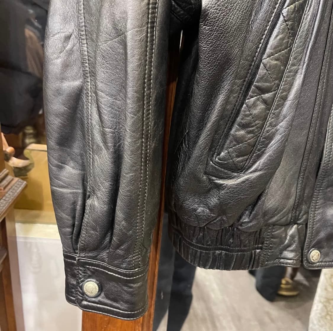 90‘s 빈티지 레더자켓 상품이미지2