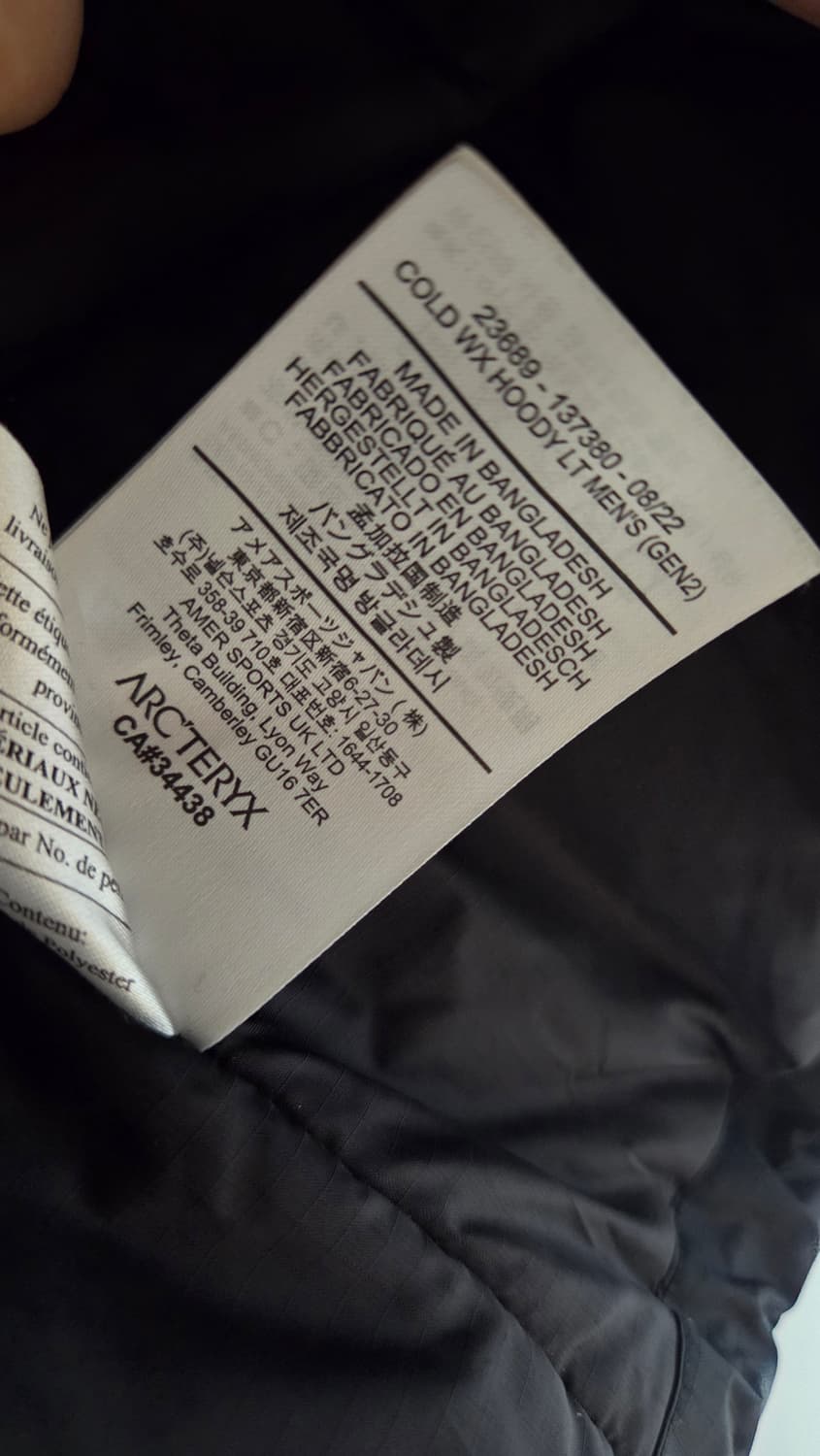 아크테릭스 리프 콜드 WX LT 울프 M 상품이미지5