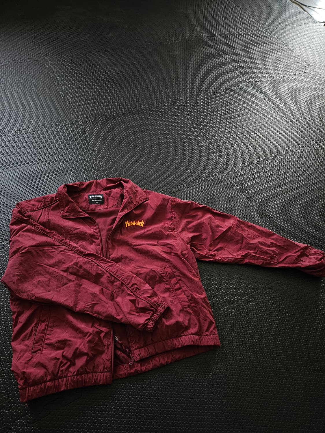 thrasher 트레셔 나일론 트랙 자켓 버건디 상품이미지2