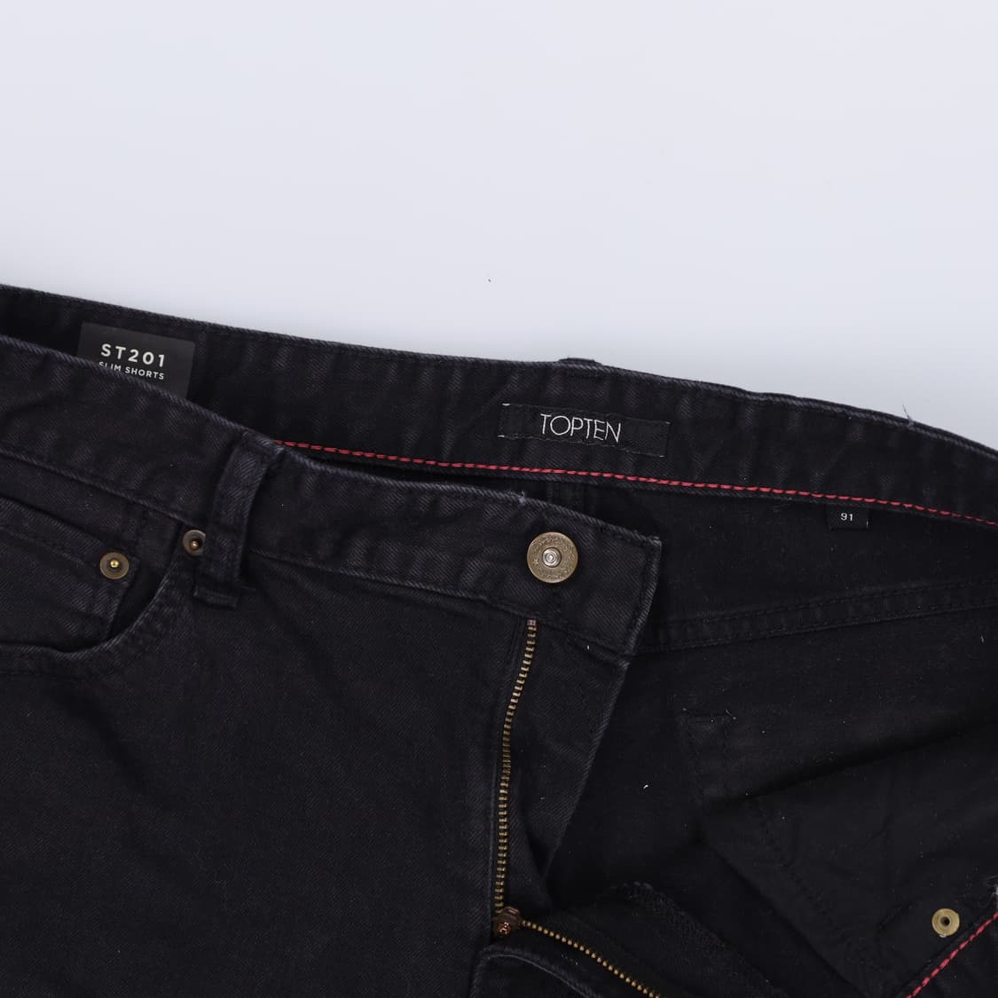 31(36) 탑텐 흑청 데님반바지 0313H1 상품이미지3