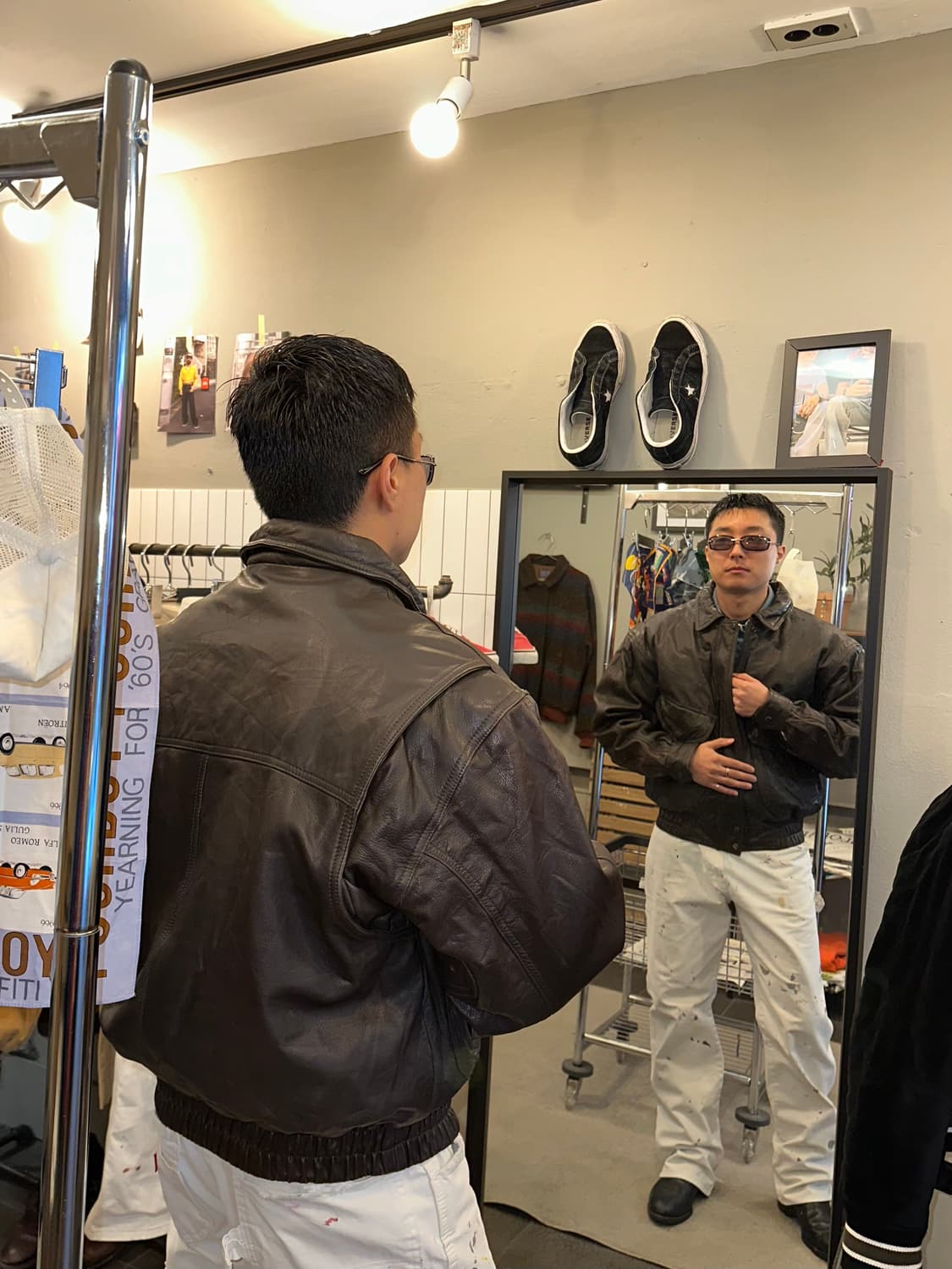 90’s Japanese real-leather aged A-2 상품이미지2