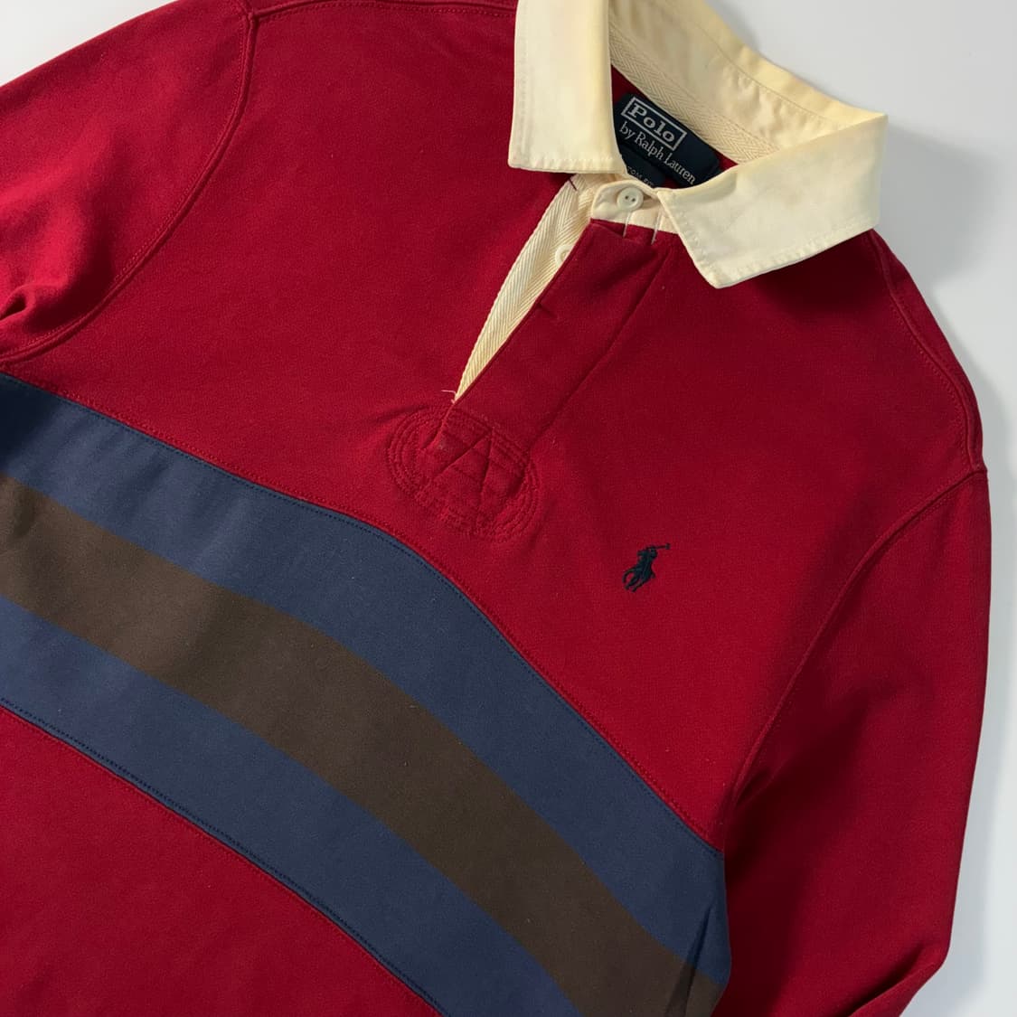 Polo  폴로랄프로렌 00,s 자수 단가라 럭비티 상품이미지3