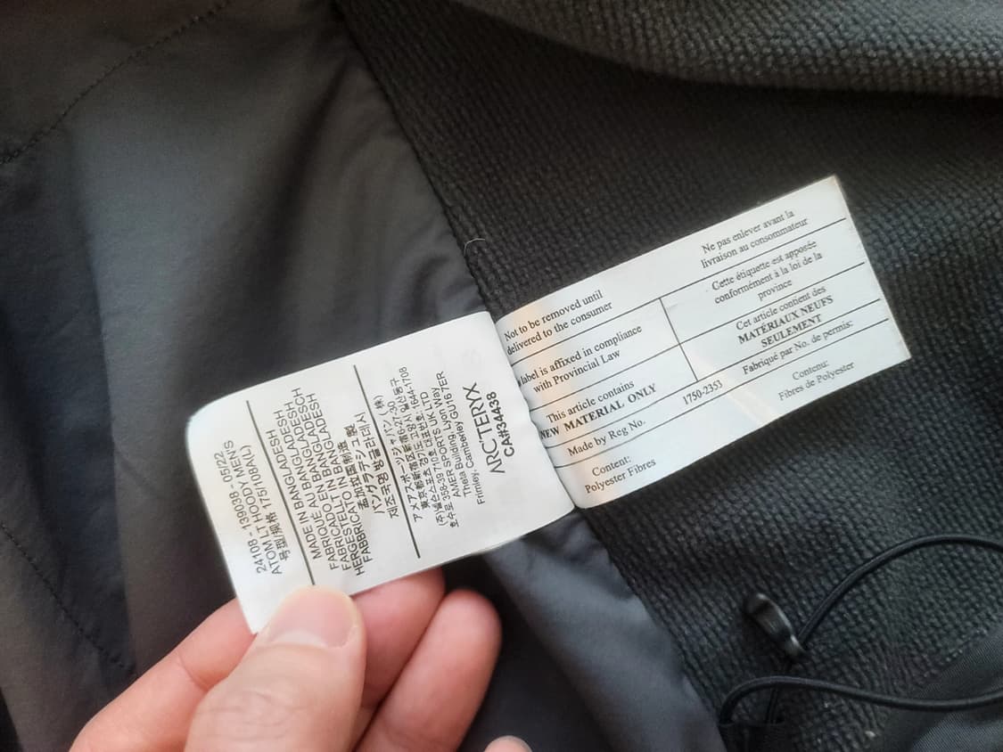 아크테릭스 아톰 LT 글리치 색상 L사이즈 상품이미지2