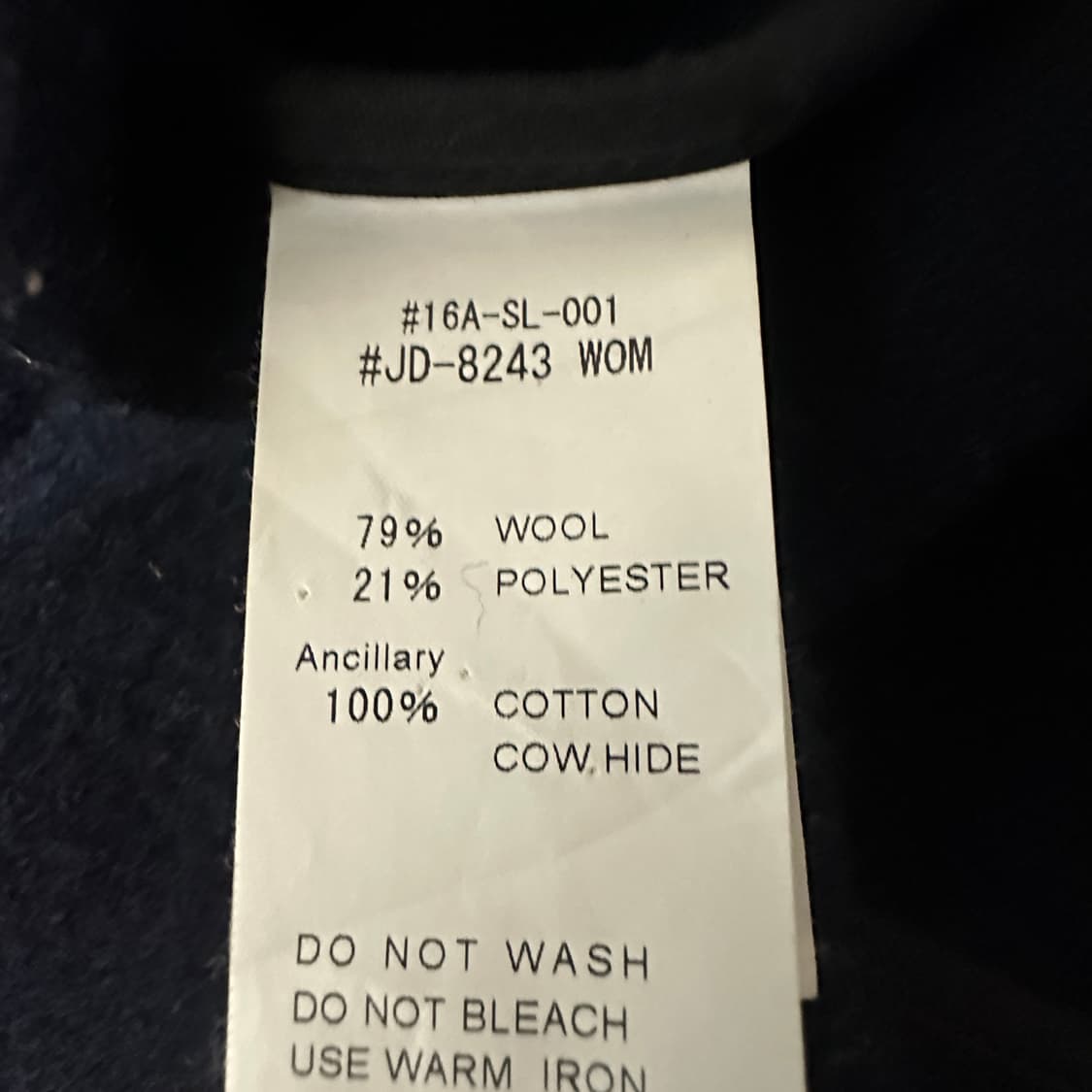 DANTON japan made wool coat jacket navy 상품이미지5