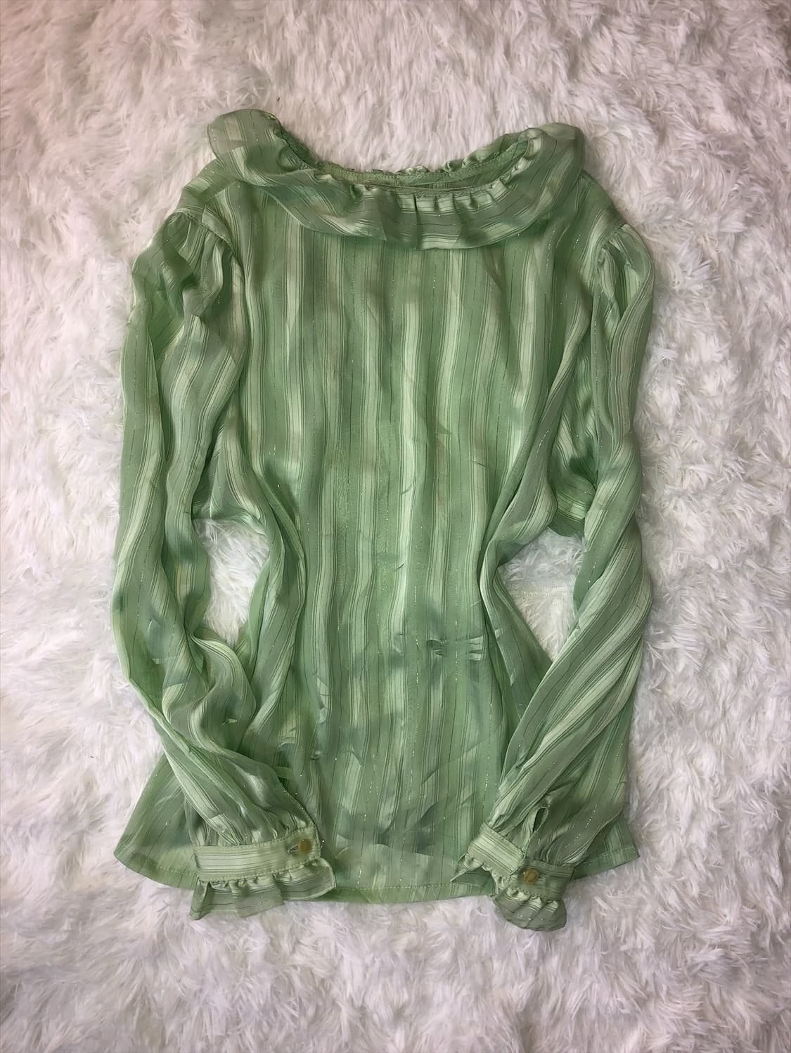green light stripe top  상품이미지2