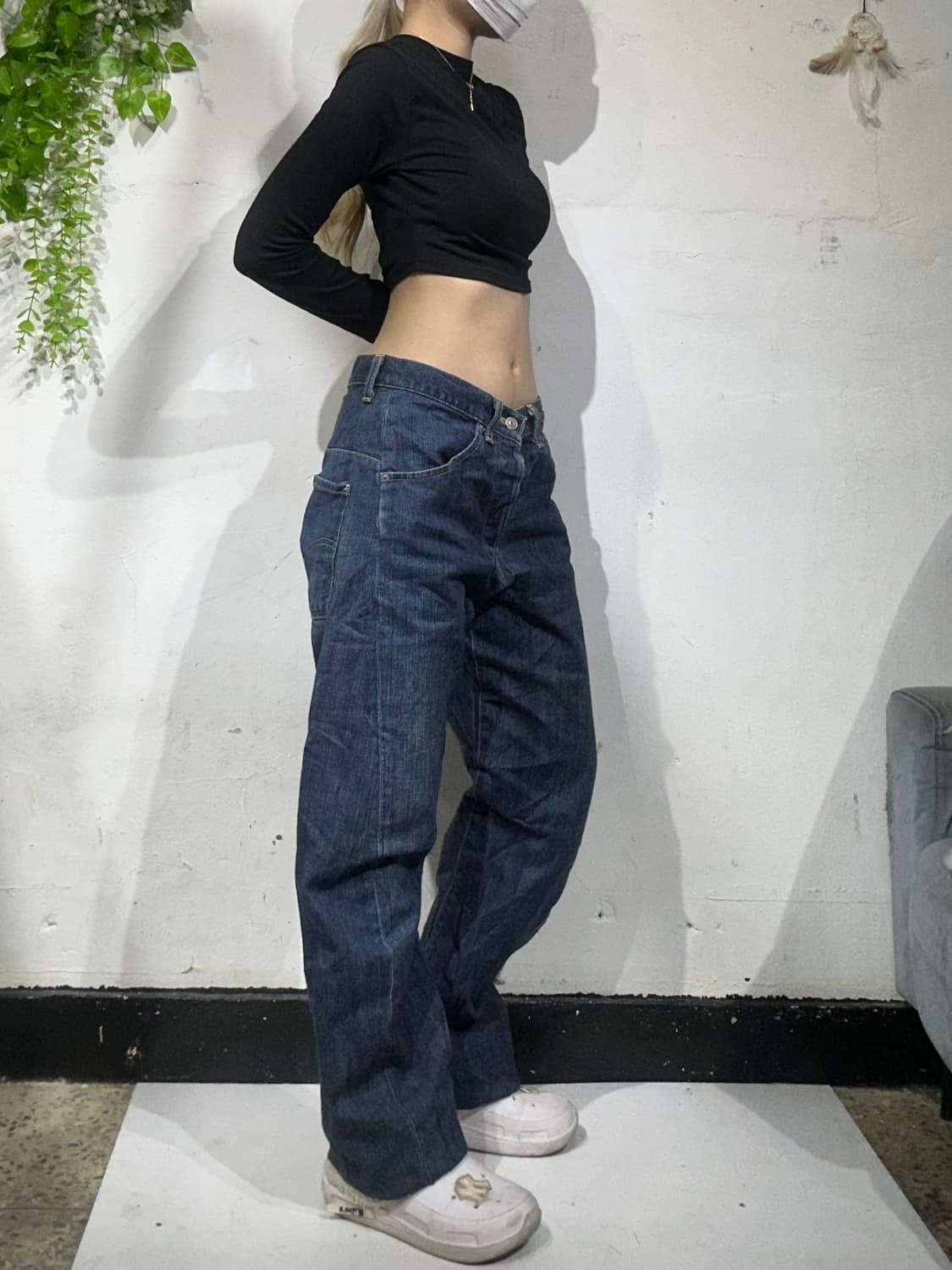 리바이스 중청 엔지니어드 와이드 데님 팬츠 청바지 30 상품이미지1