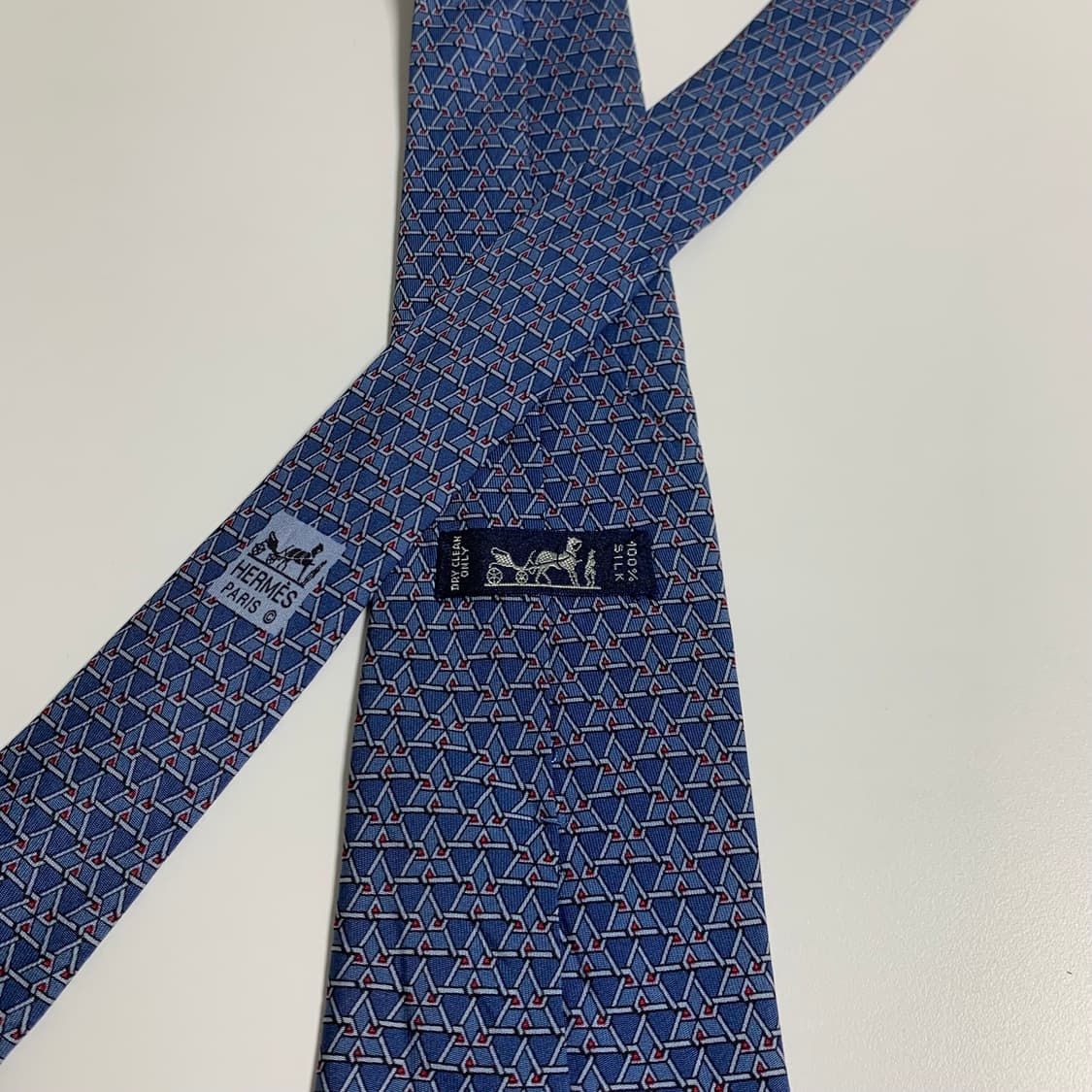 에르메스(HERMES) 명품 빈티지넥타이 B+등급 업사이클링추천 상품이미지4