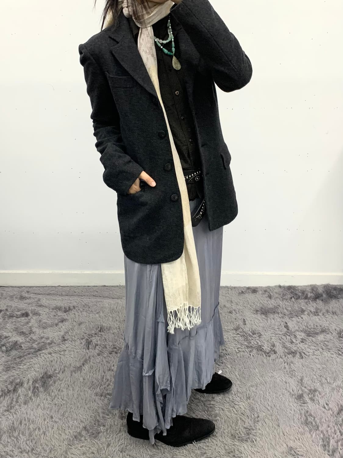 랑방 shift long sk 상품이미지2