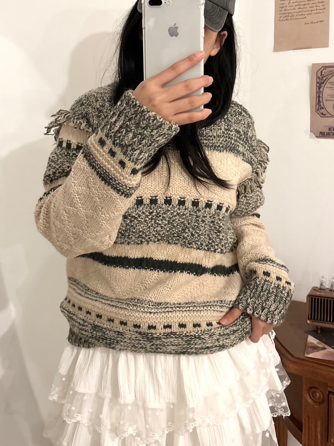 VTG 그린 니트 상품이미지2