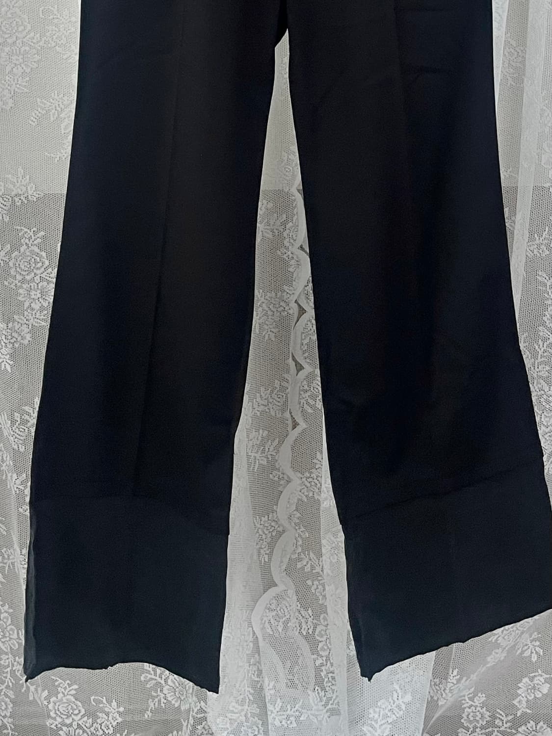 F) 로우타이드 24FW 레이어드 부츠컷 팬츠 블랙 상품이미지4