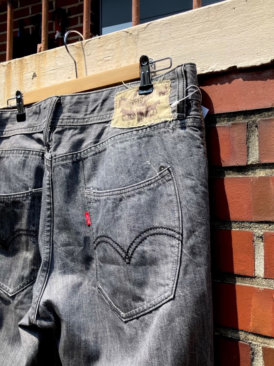 Levi’s chopper 그레이 워싱 데님 팬츠 34 상품이미지4