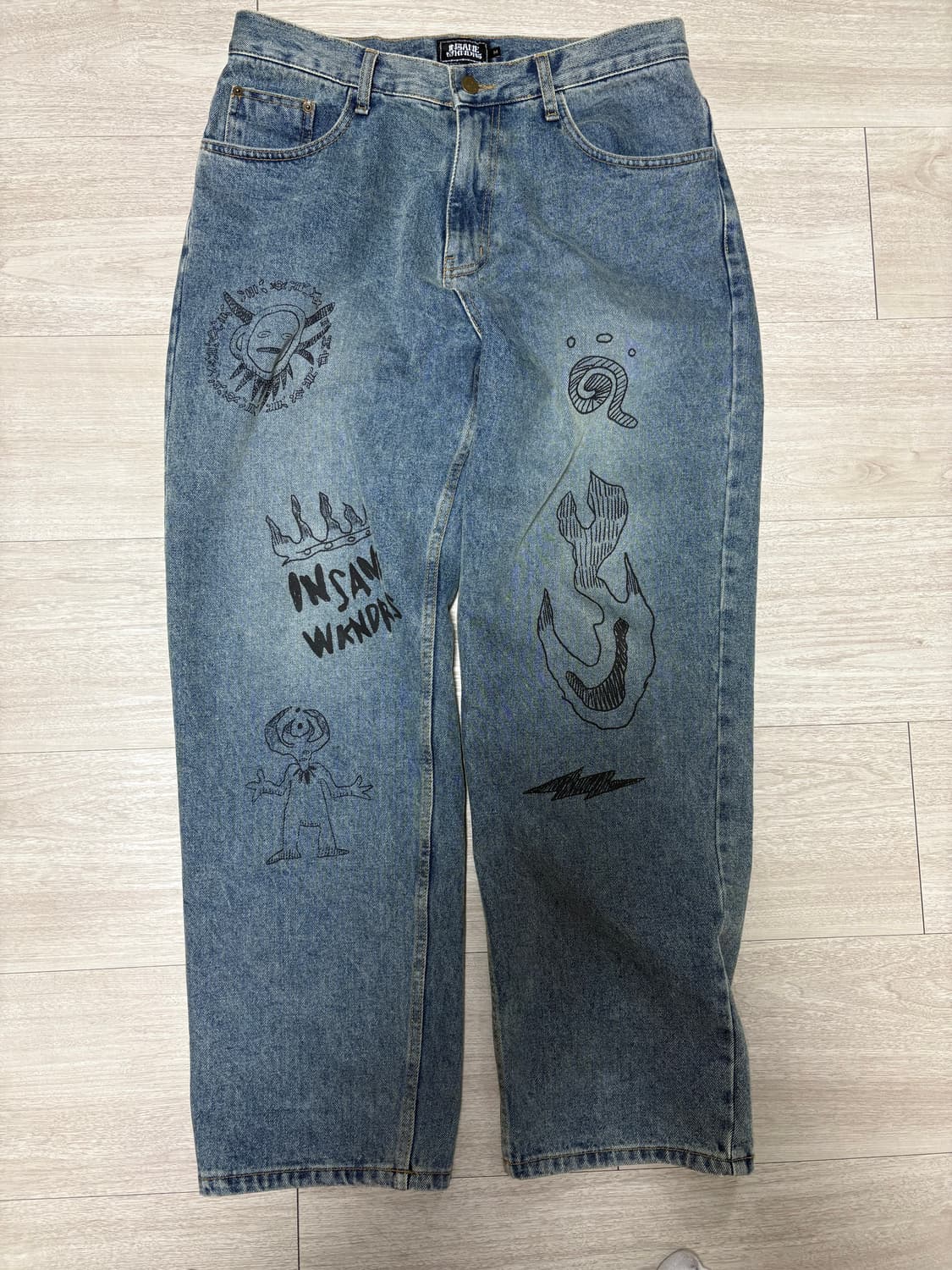 인세인개러지x위캔더스 데님팬츠 상품이미지1