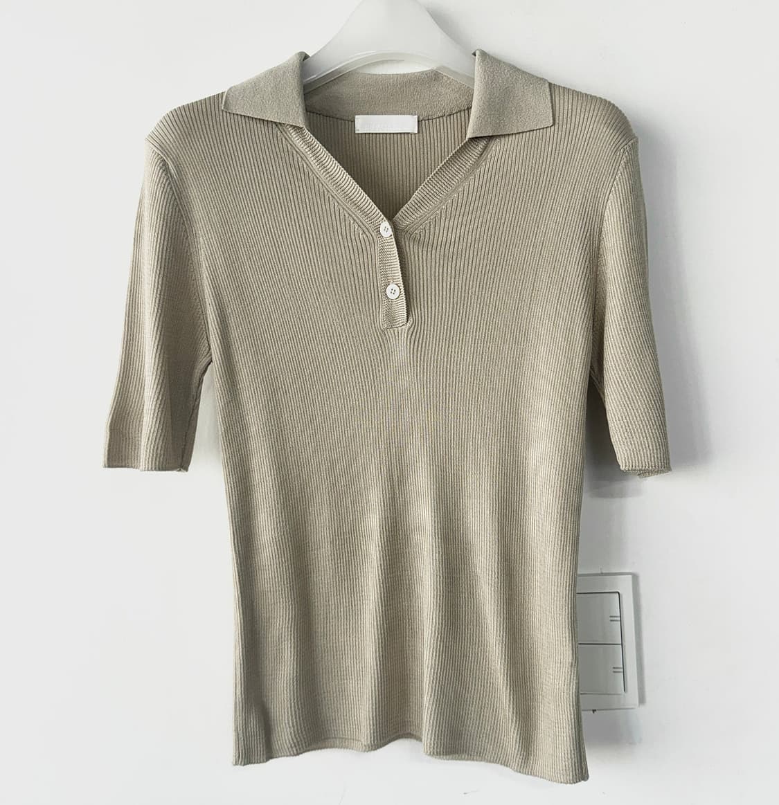 르캐시미어 25 리브드 칼라 니트 상품이미지3