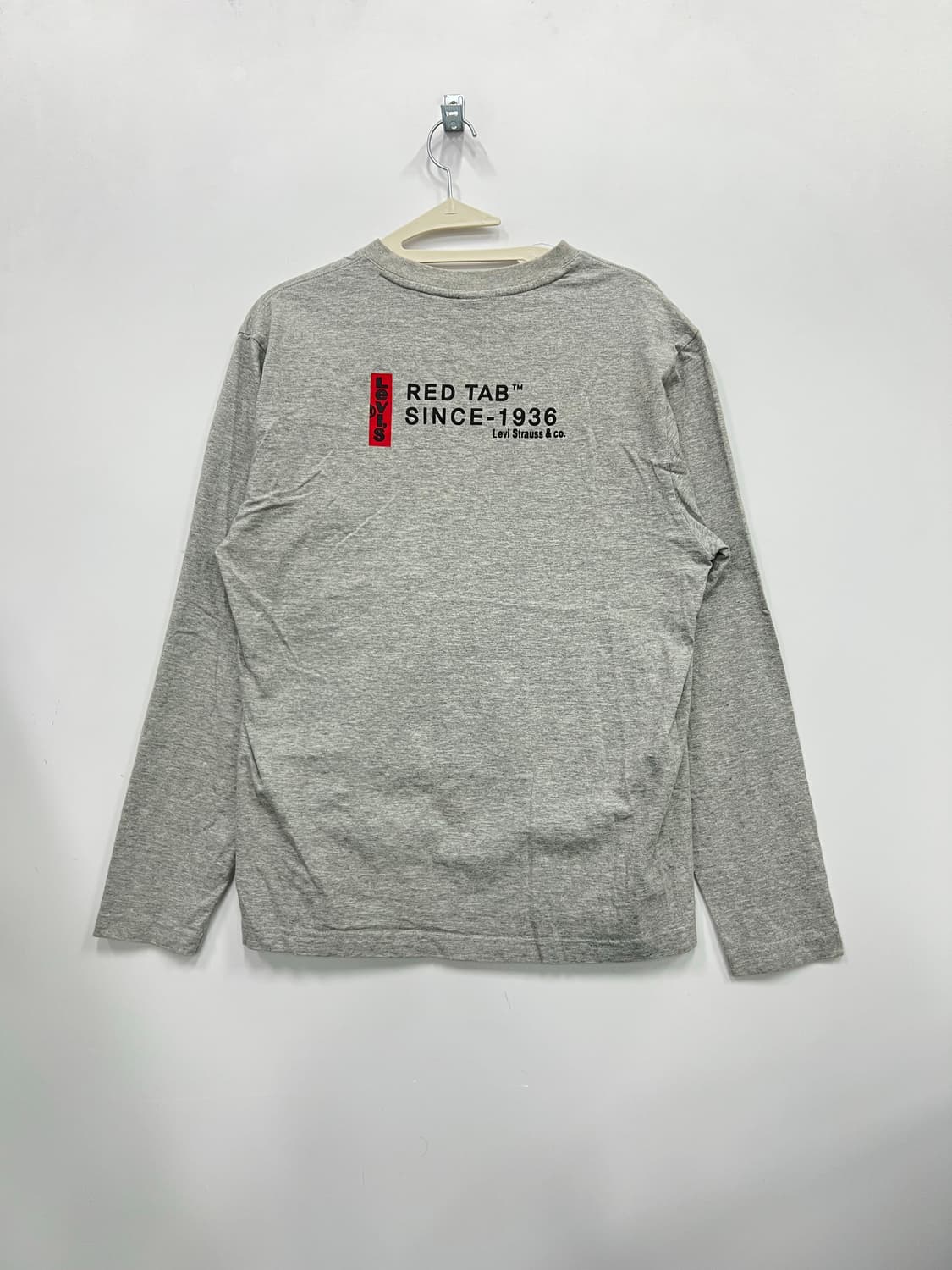 리바이스 회색 긴팔티  상품이미지1