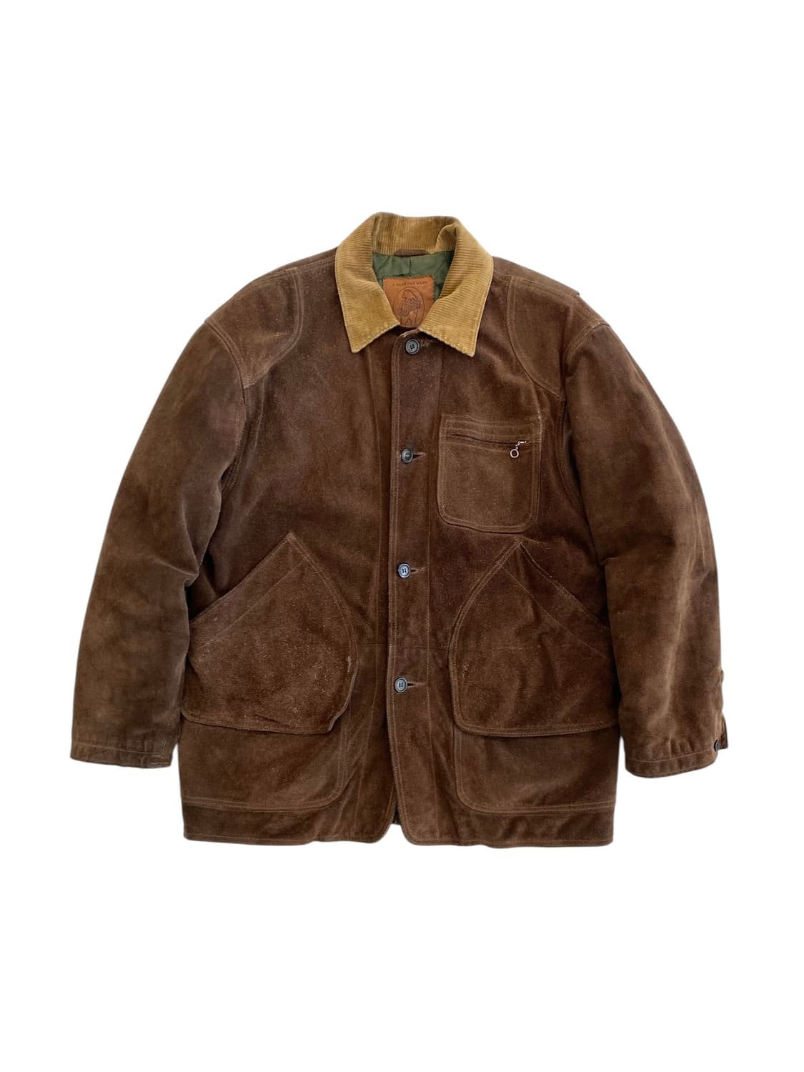 80's 골든베어 스웨이드 헌팅 자켓 상품이미지1