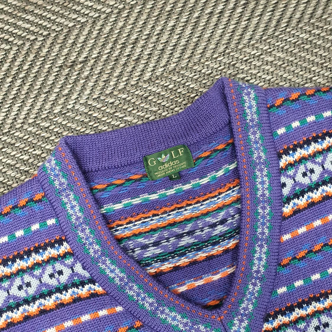 아디다스 골프 울100 브이넥 니트 남자105 상품이미지2