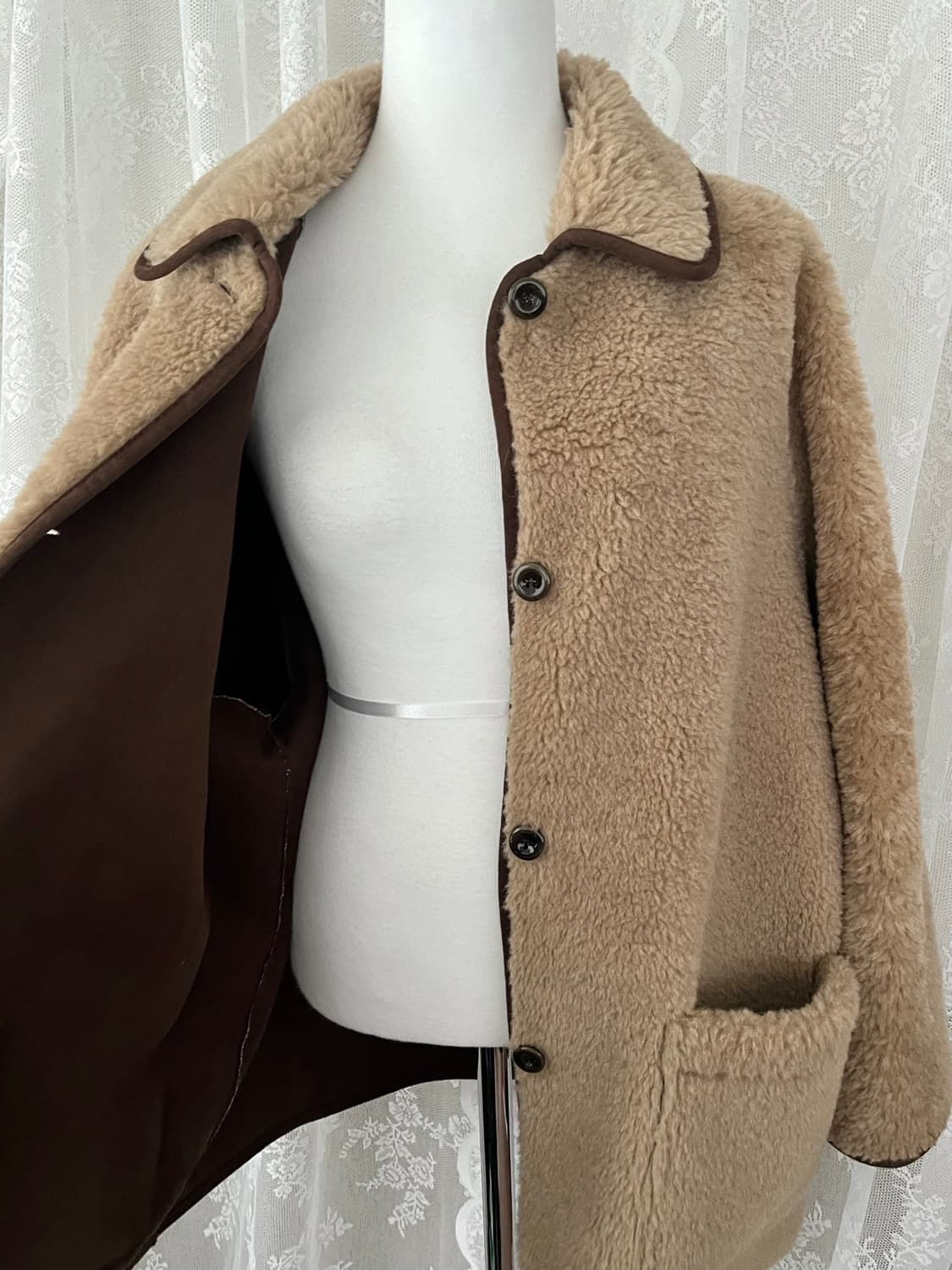 F) 도매택 제평 베르가못 무스탕 양털자켓 상품이미지4