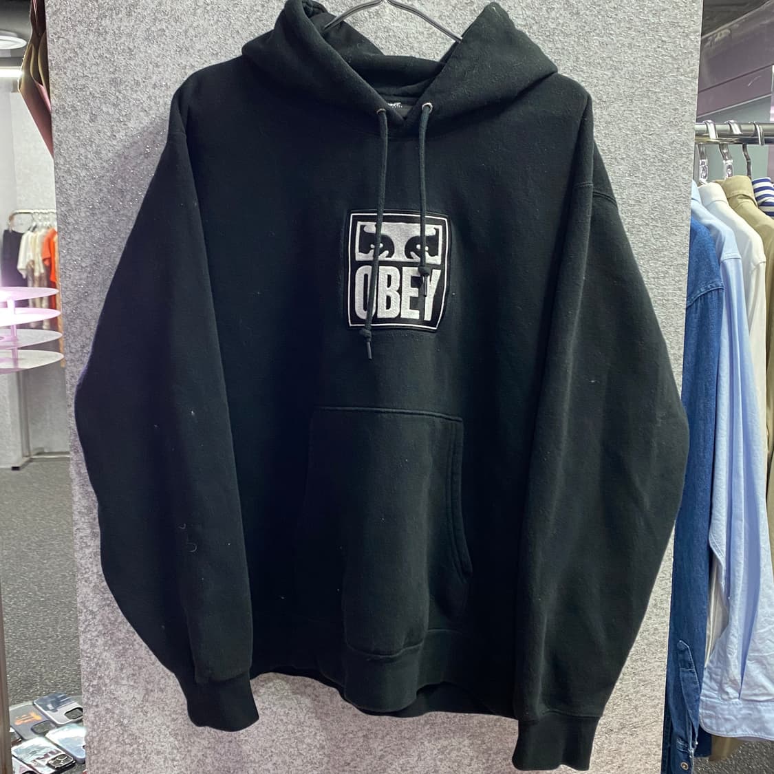 오베이 빅로그 후드티 B2704 상품이미지2