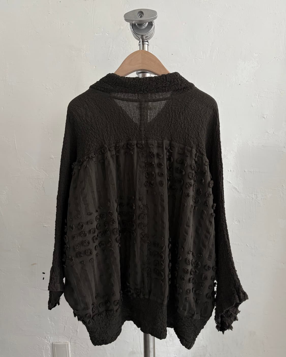 Issey Miyake me 이세이미야케 카키 가디건 블라우스 상품이미지9