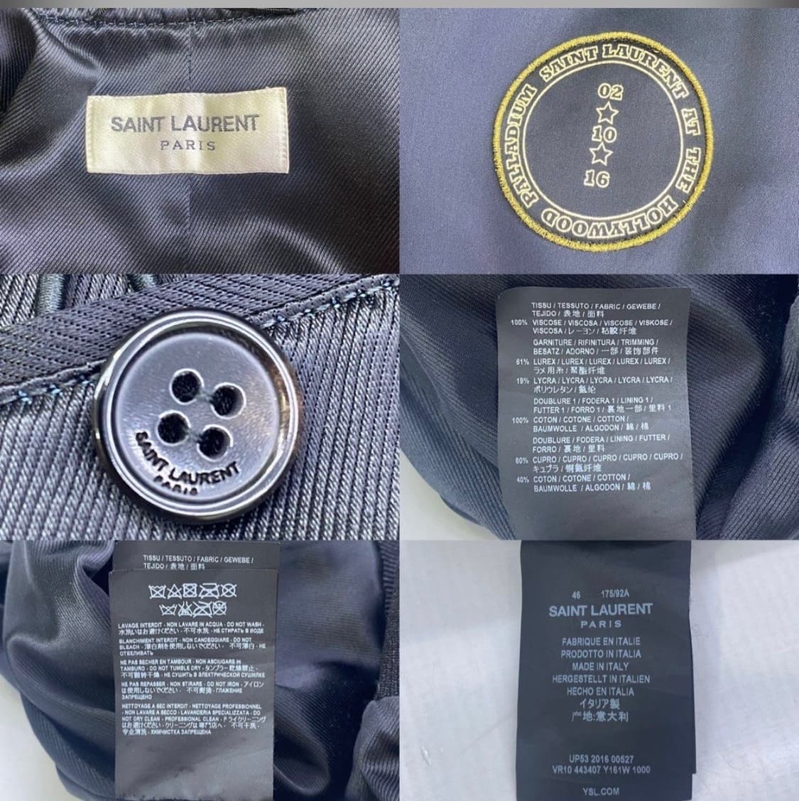 생로랑 2016 FW 할리우드 팔라듐 테디 자켓(46) 상품이미지9