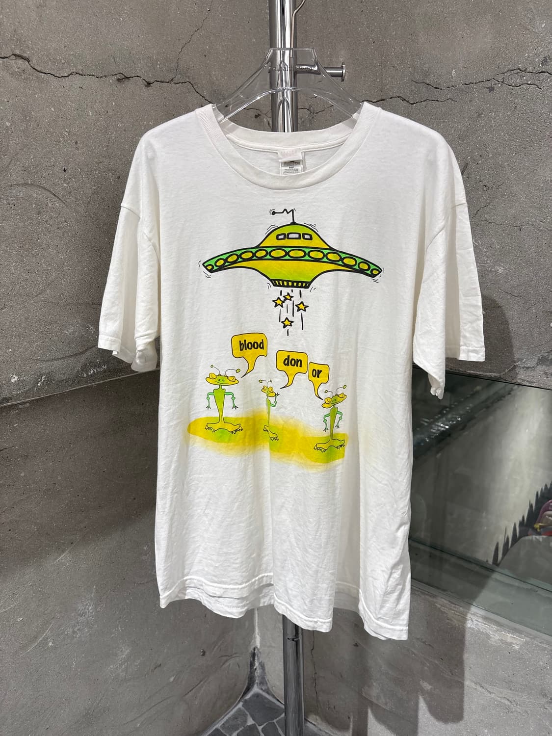 빈티지 프룻오브더룸 UFO 그래픽 티셔츠 상품이미지1