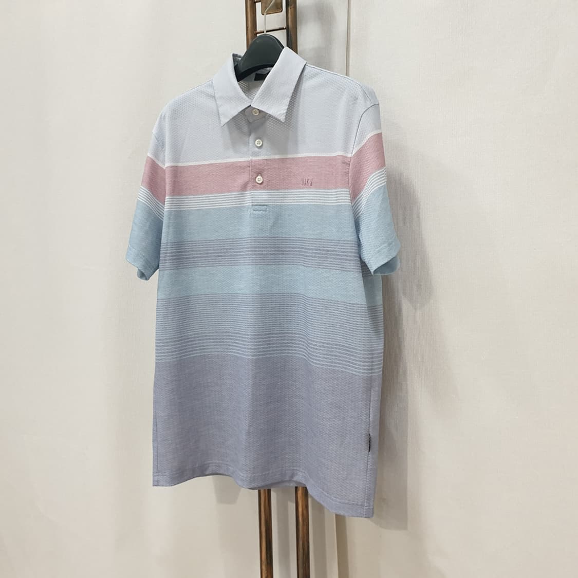 닥스 남성 컬러블록 반팔 카라 티셔츠 100 상품이미지2
