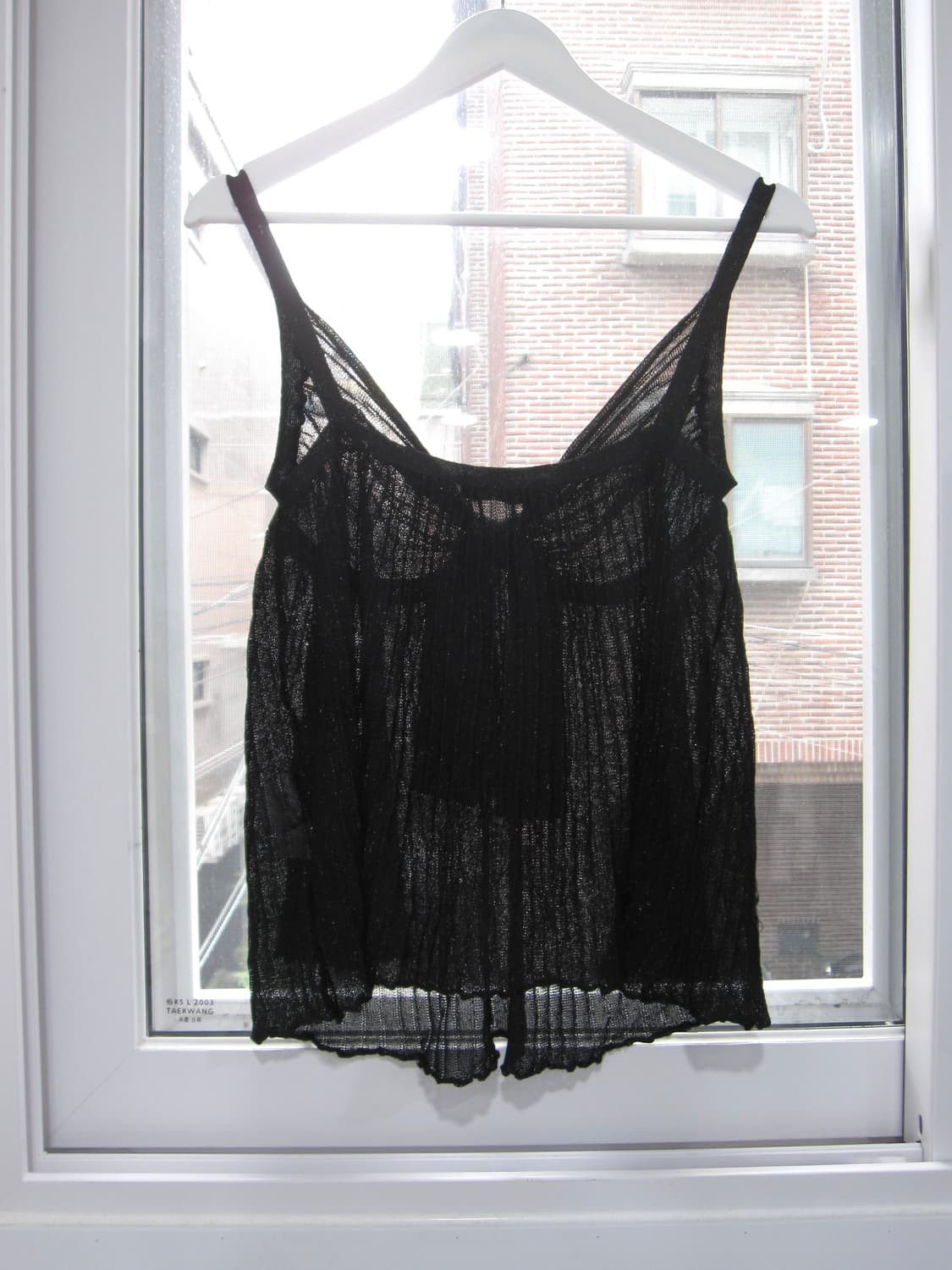 hysteric glamour black gliter sleeveless 상품이미지4