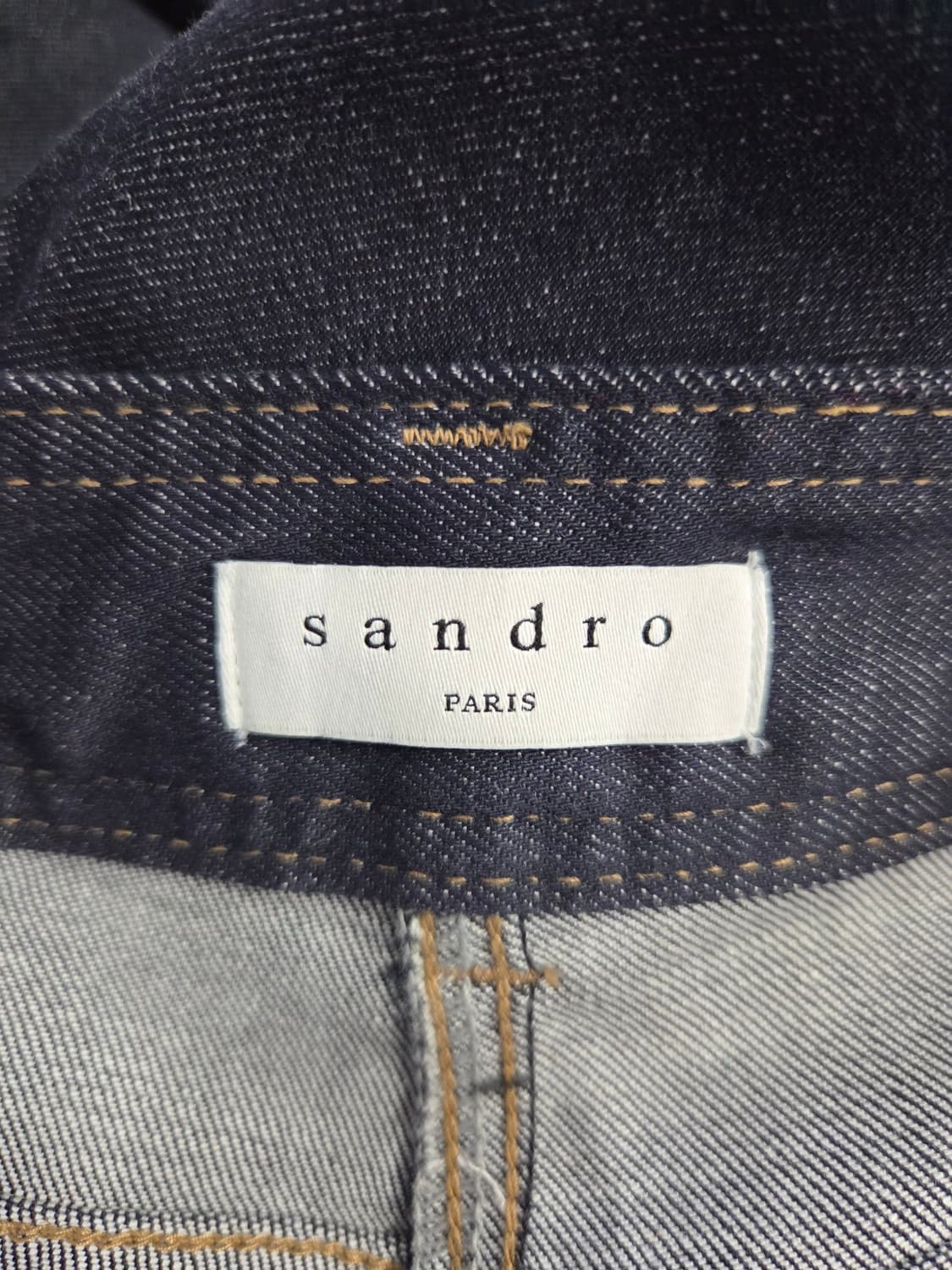 SANDRO 산드로 다크 데님 와이드 팬츠 상품이미지6