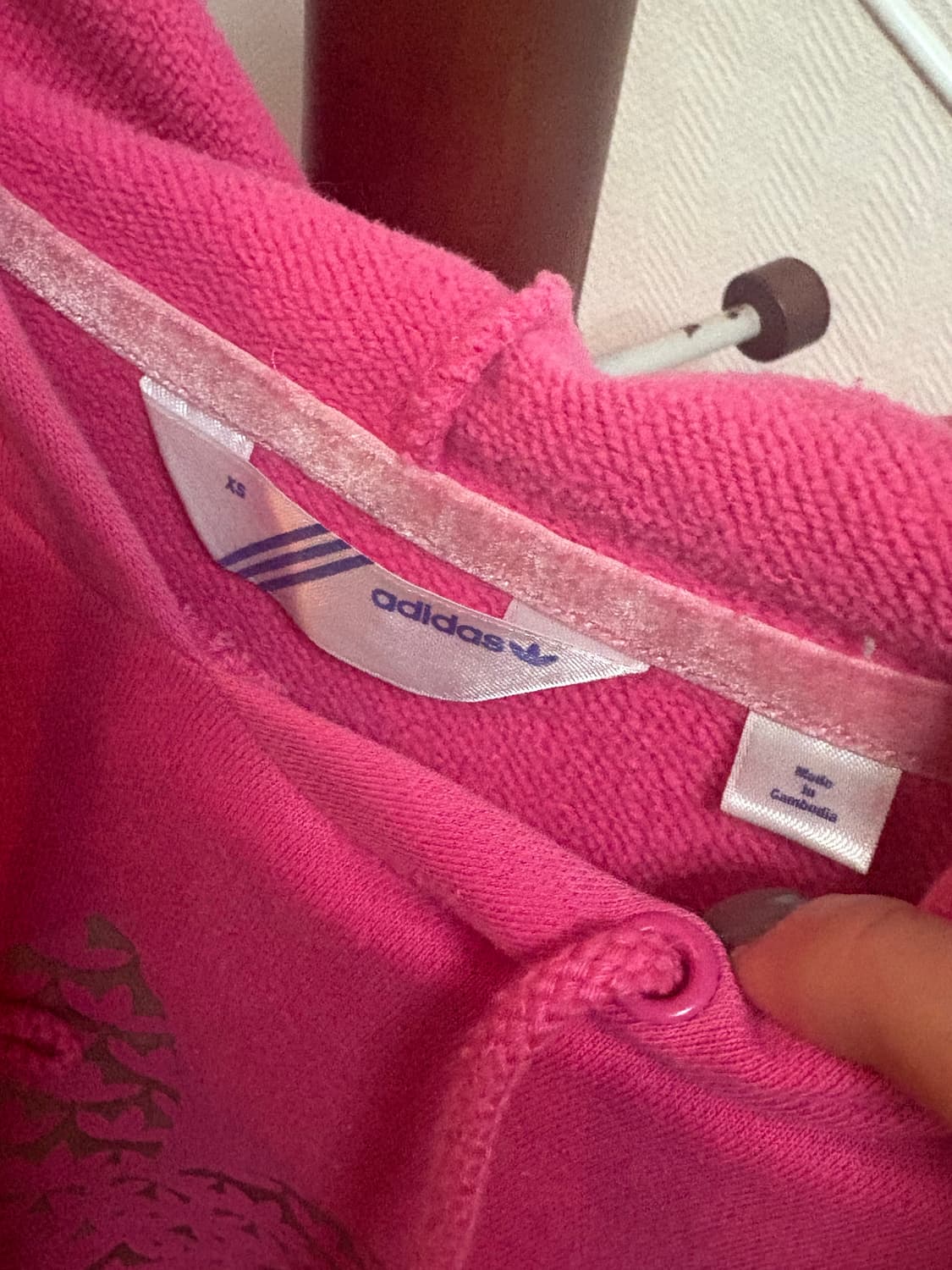 아디다스 핑크 후드티 XS 상품이미지2