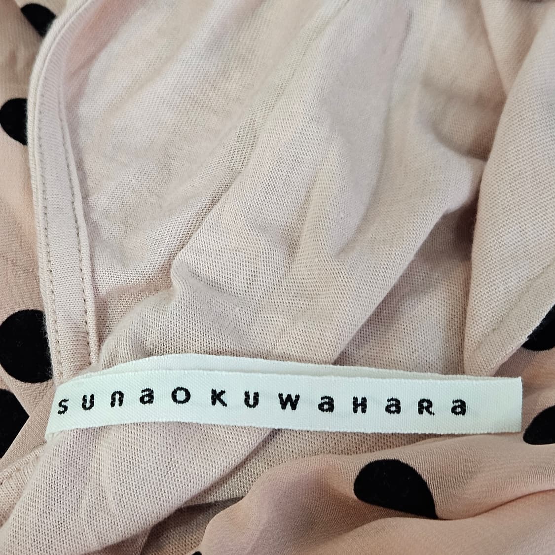 sunaokuwahara(스나오쿠와하라) 도트 레이어드 핑크원피스 상품이미지8