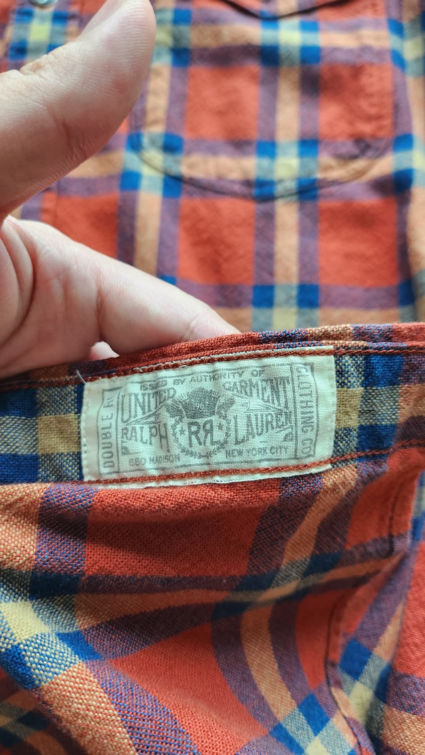 rrl 더블알엘 체크 셔츠 s 상품이미지4