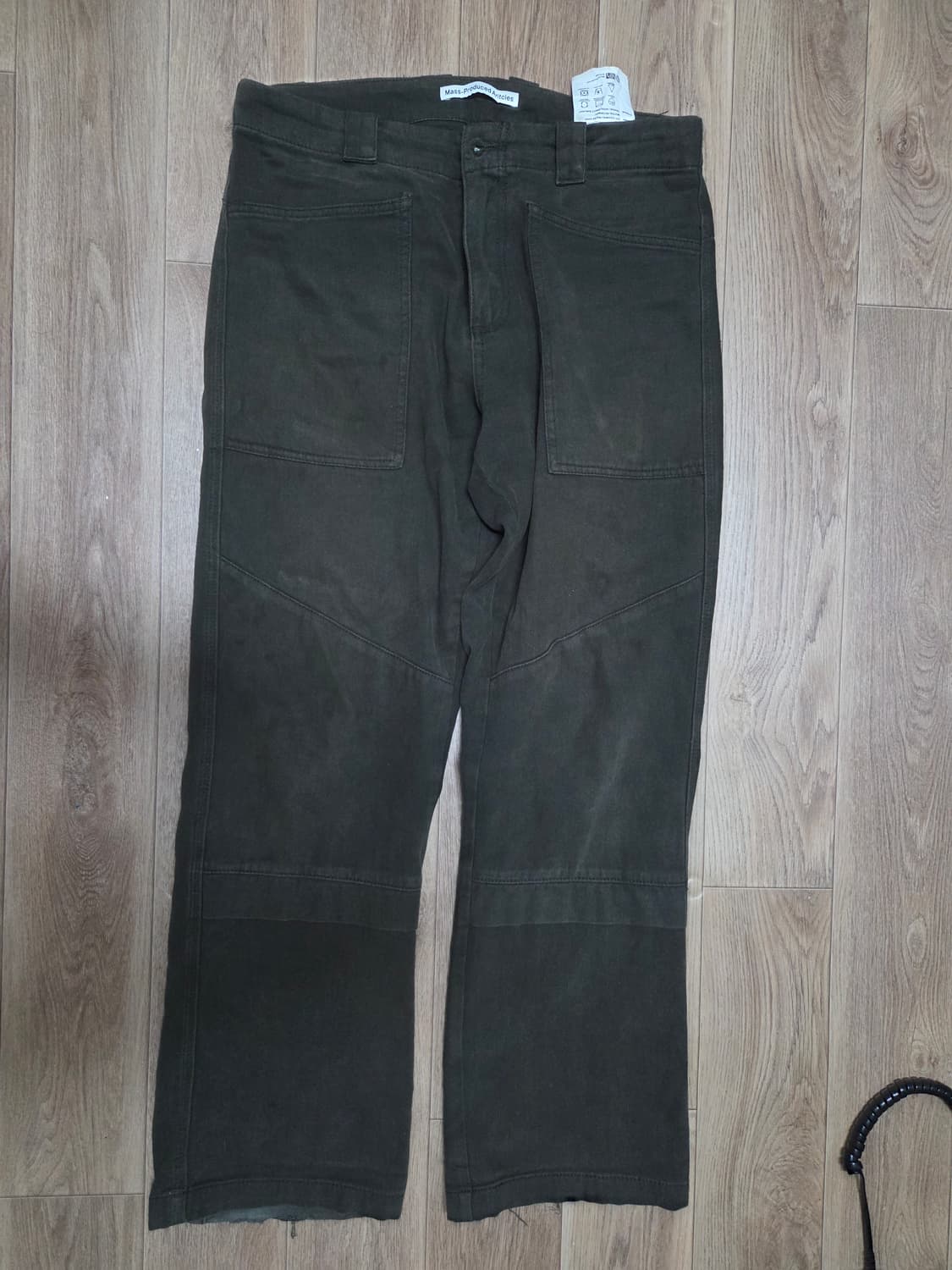 [플라스틱프로덕트] 웨이브 지퍼팬츠 초콜릿 S 상품이미지5