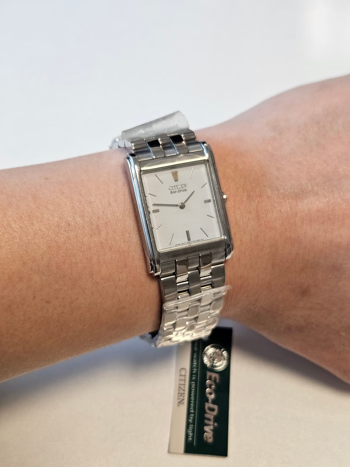 시티즌 Eco-Drive 사각 메탈 시계 민트급 상품이미지3