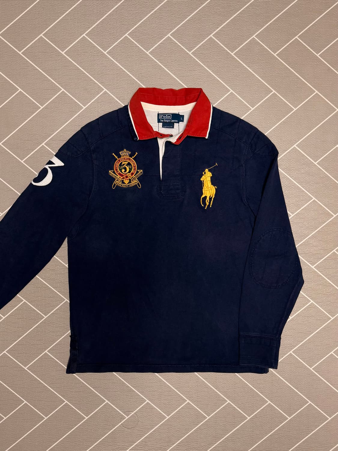 폴로 빅포니 긴팔 럭비티 네이비 상품이미지2