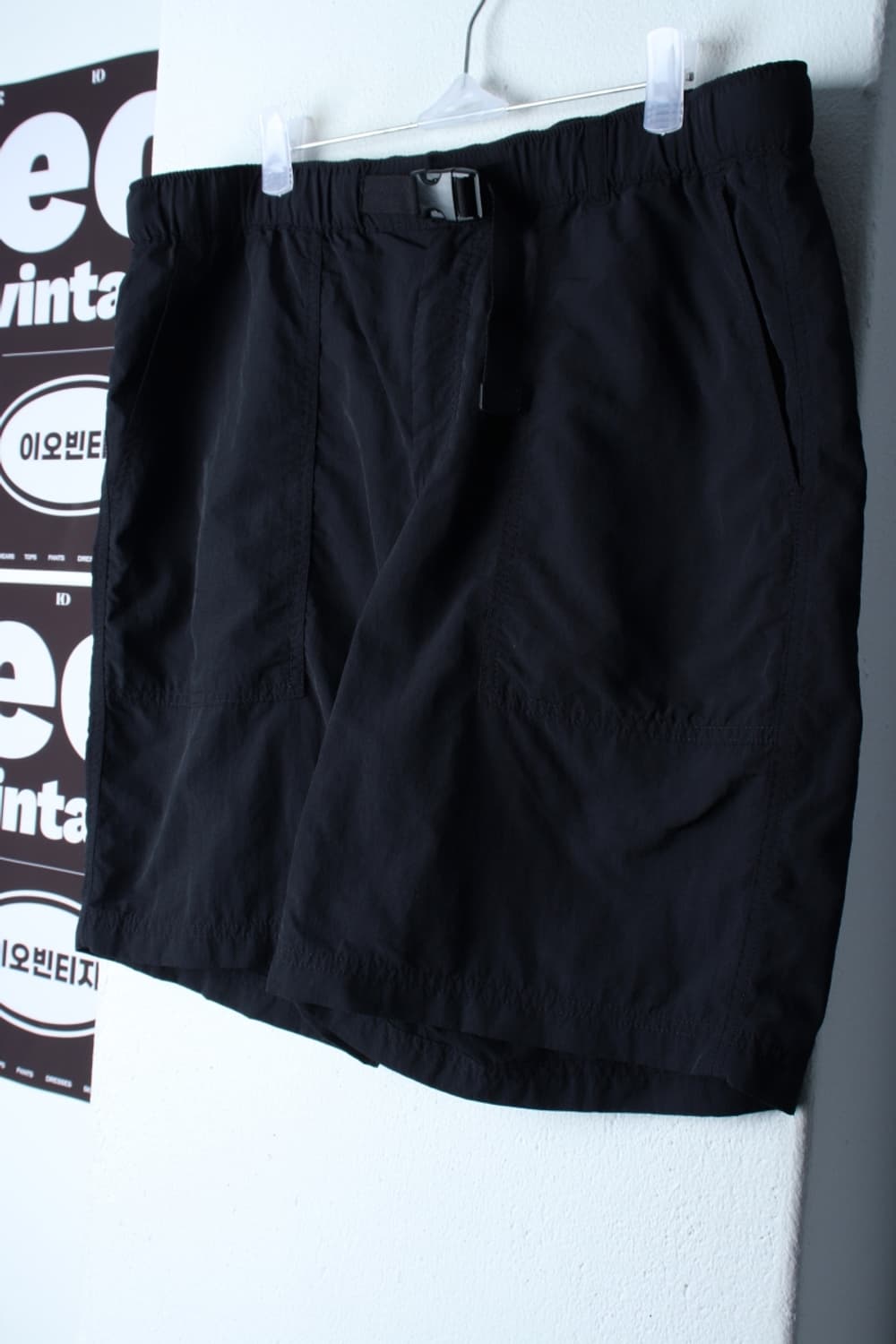 (L-XL) 무신사 스탠다드 반바지 팬츠 벨트 나일론 밴딩-P9925 상품이미지1