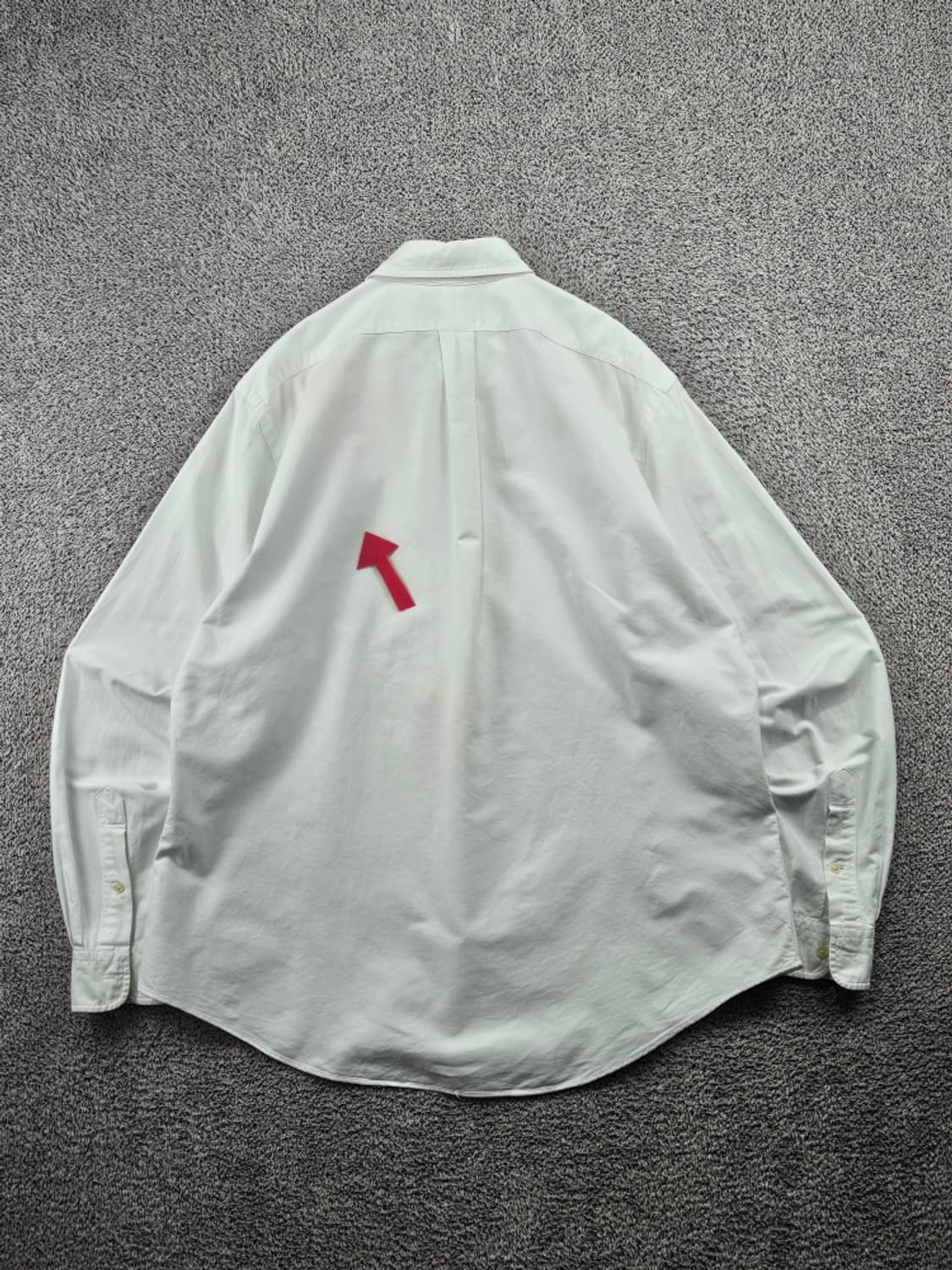 폴로랄프로렌 빅포니 커스텀핏 화이트 셔츠 ( XL ) / 11496 상품이미지5