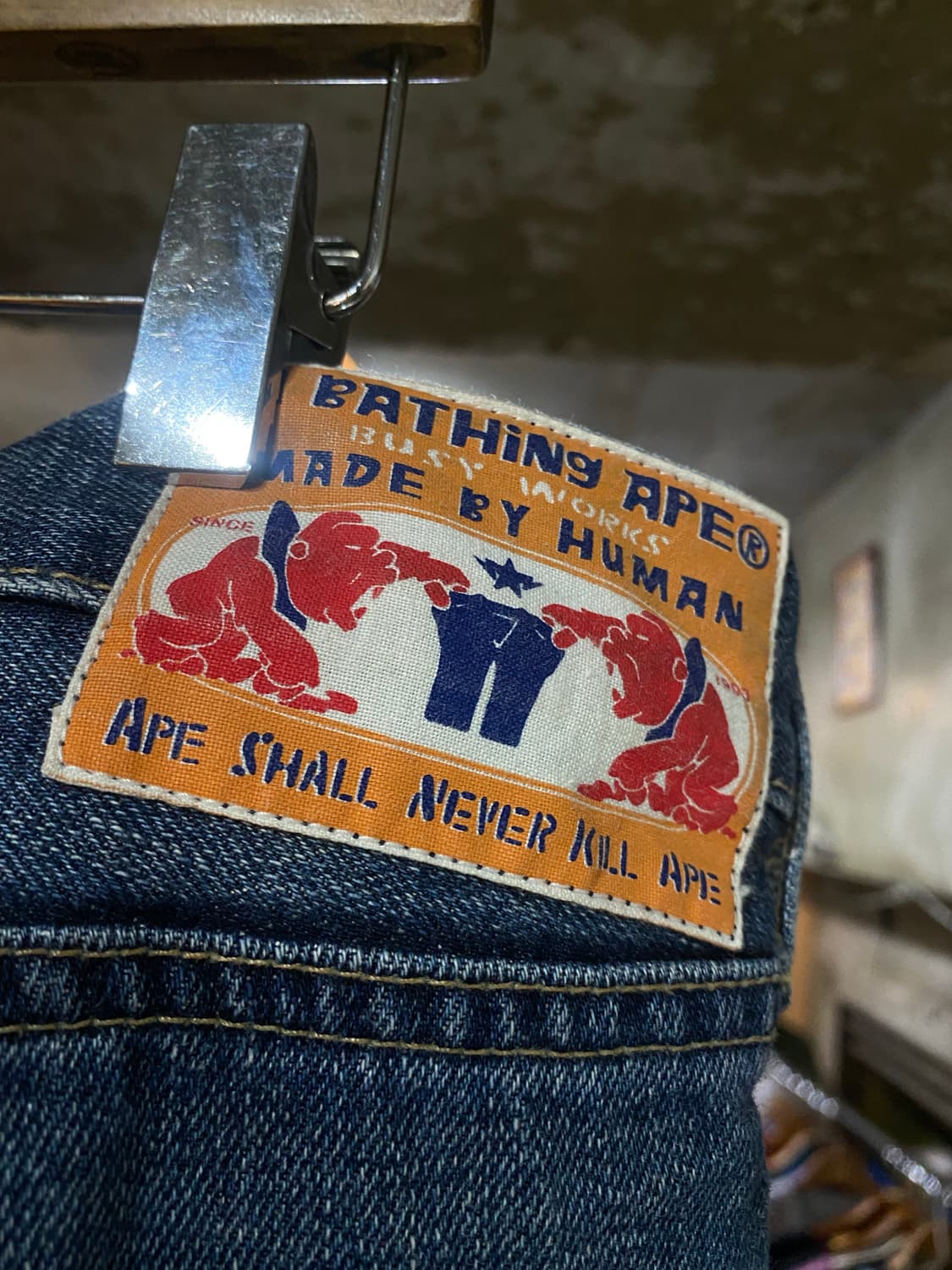 A BATHING APE 베이프 스타 로고 팬츠 L 상품이미지7
