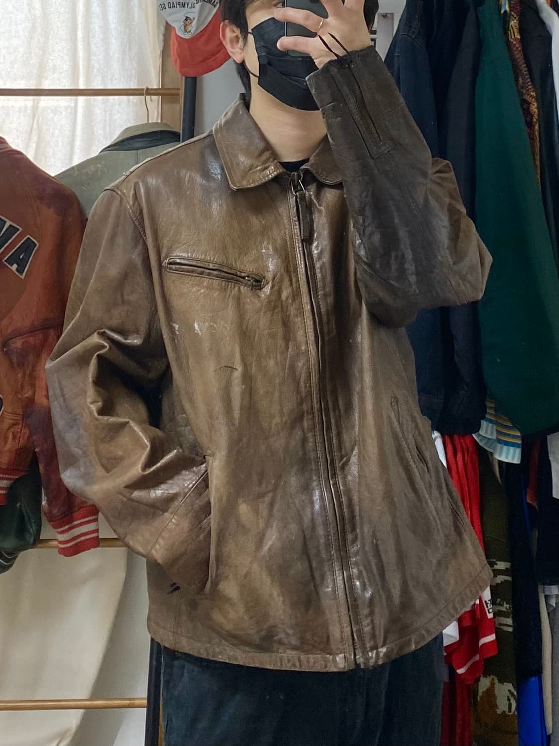 [XL] Eddie Bauer 에디바우어 버팔로 레더 자켓 상품이미지10