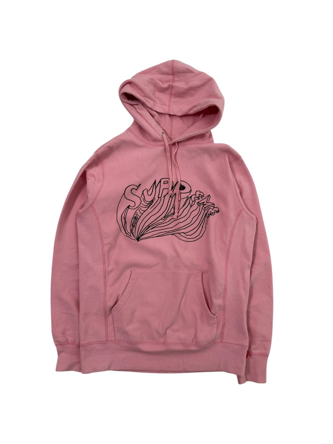 슈프림 다니엘 존스톤 핑크 후드티 상품이미지5